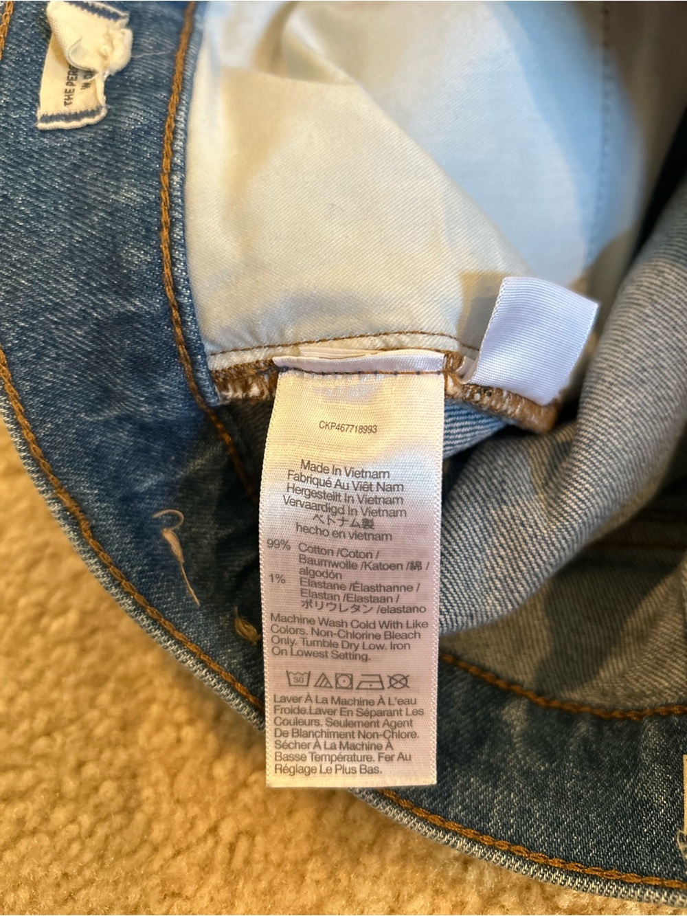 Madewell Women’s The Perfect Vintage Wide-Leg Jeans EUC 25P - Picture 7 of 12